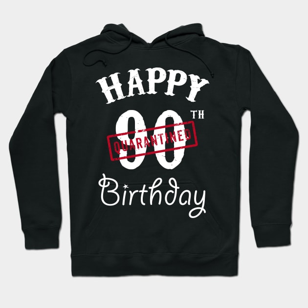 Happy 90th Quarantined Birthday Hoodie by kai_art_studios